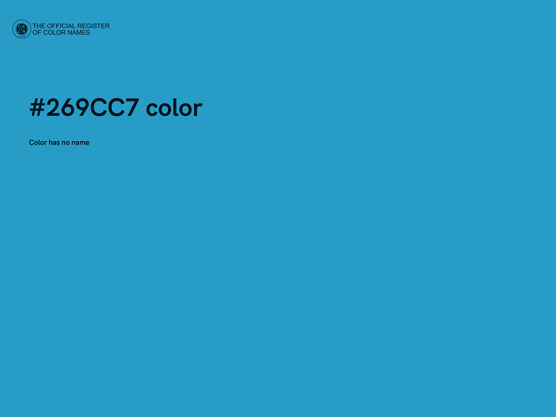 #269CC7 color image