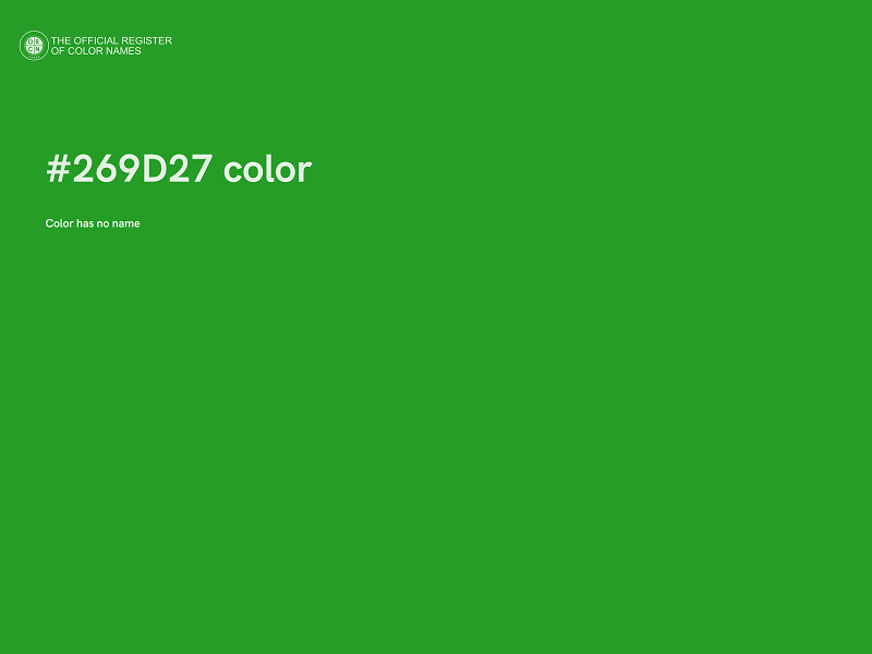 #269D27 color image