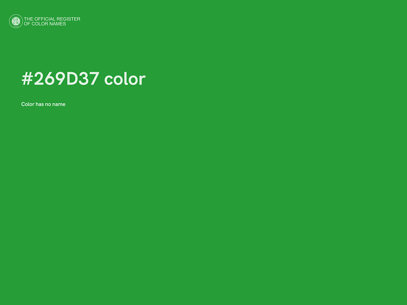 #269D37 color image