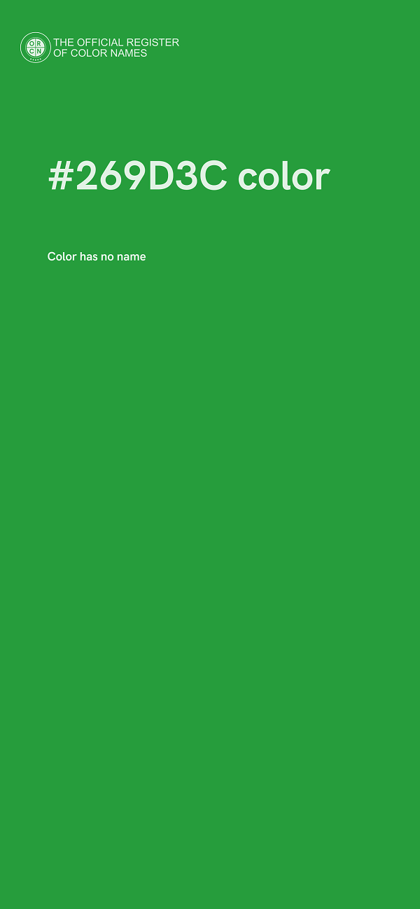 #269D3C color image