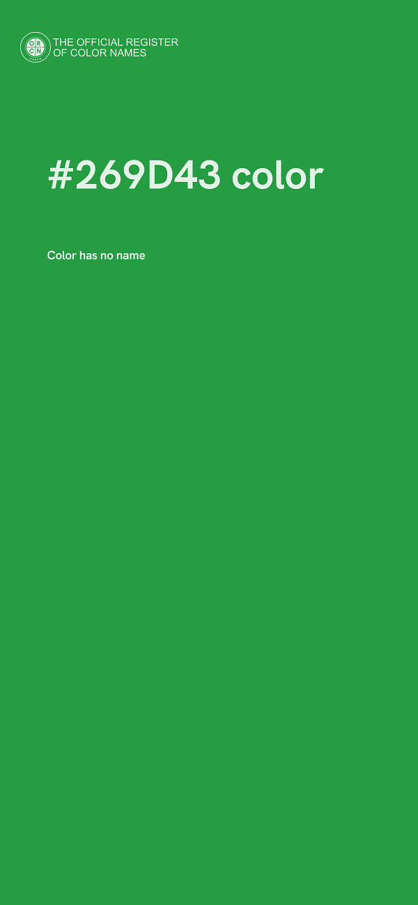 #269D43 color image