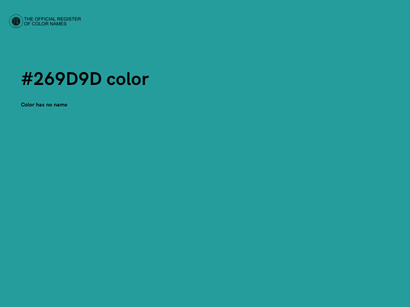 #269D9D color image