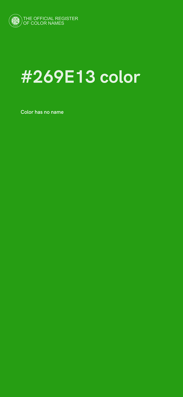 #269E13 color image