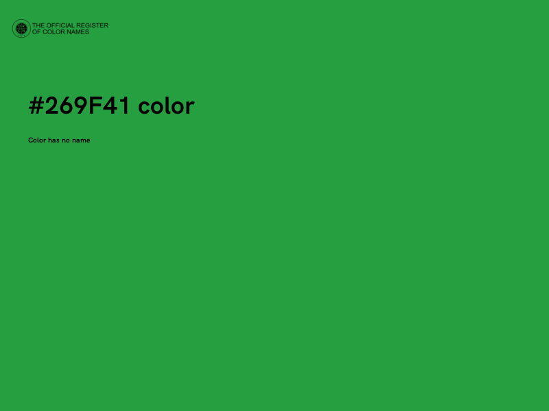 #269F41 color image