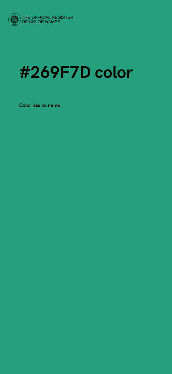 #269F7D color image