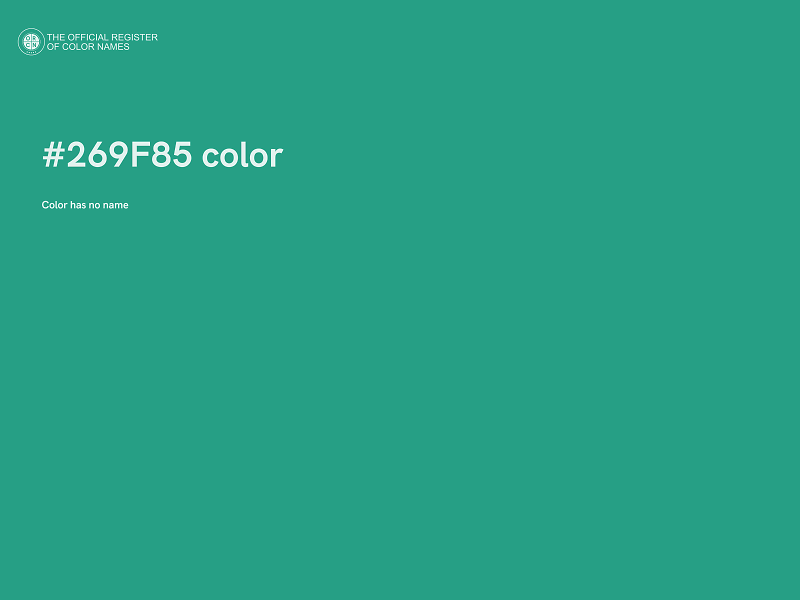 #269F85 color image