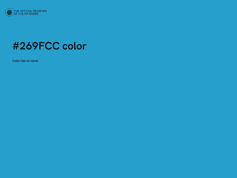 #269FCC color image