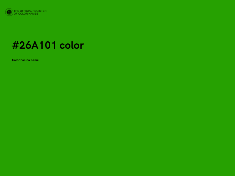#26A101 color image