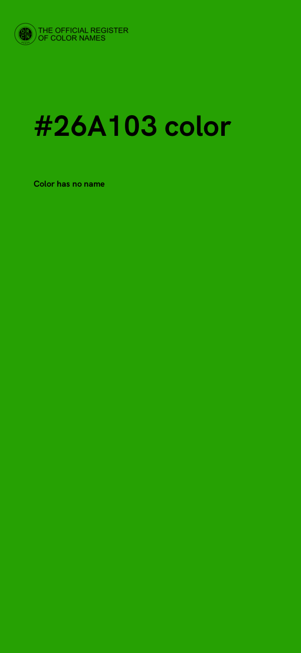 #26A103 color image