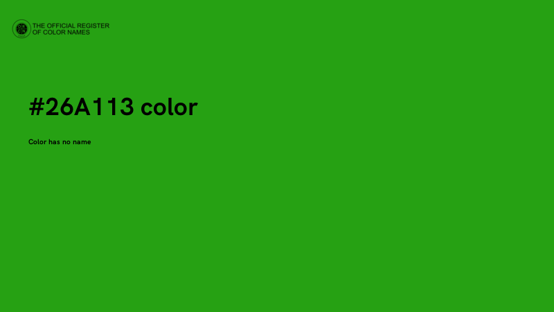 #26A113 color image