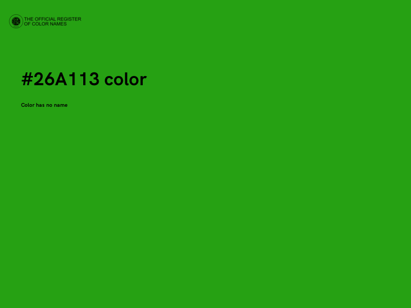 #26A113 color image