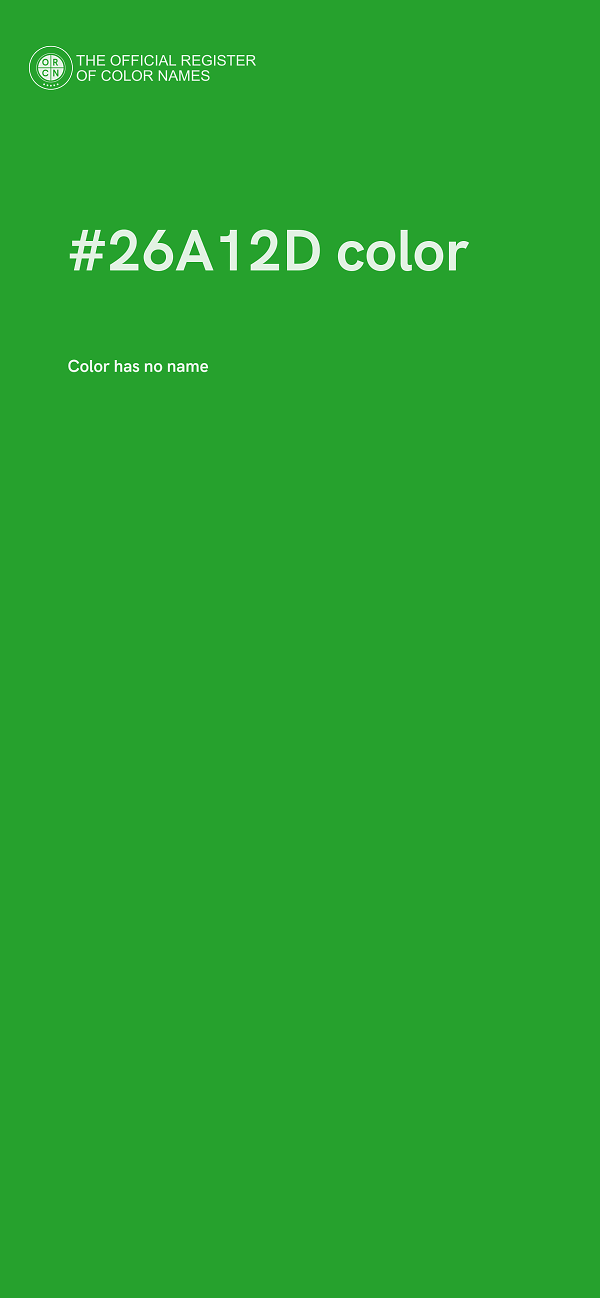 #26A12D color image