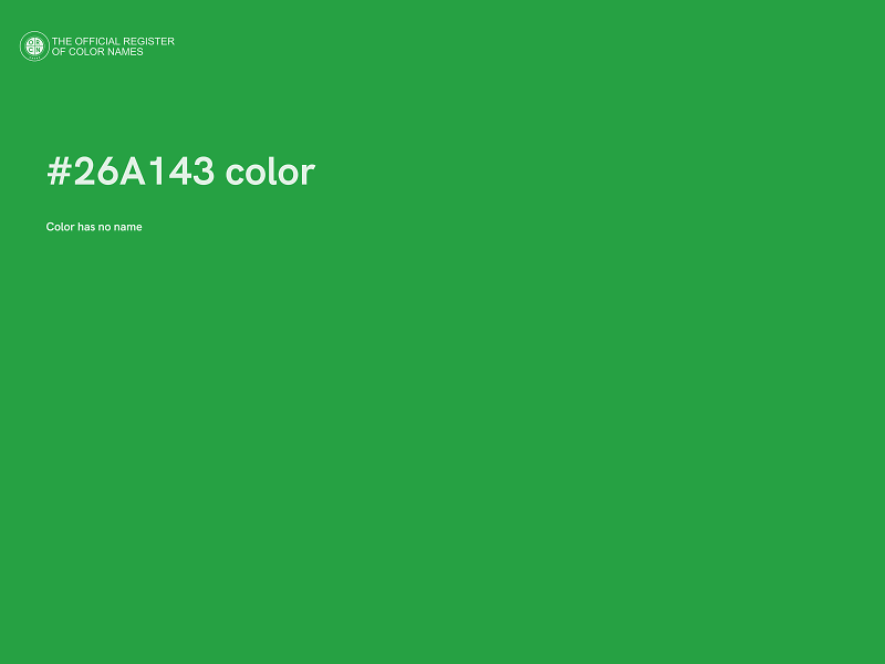 #26A143 color image