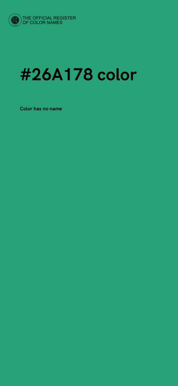 #26A178 color image