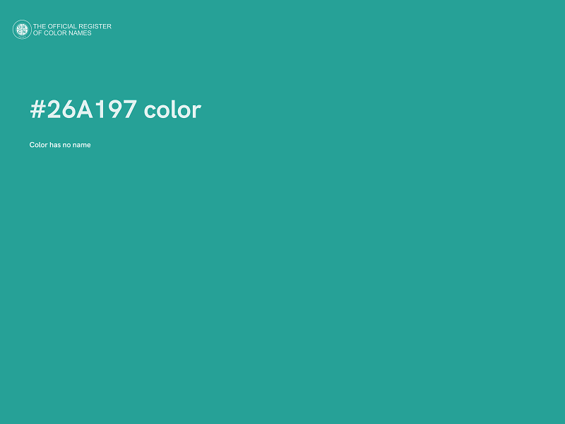 #26A197 color image