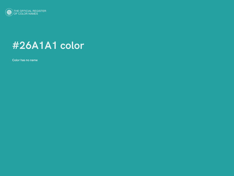 #26A1A1 color image