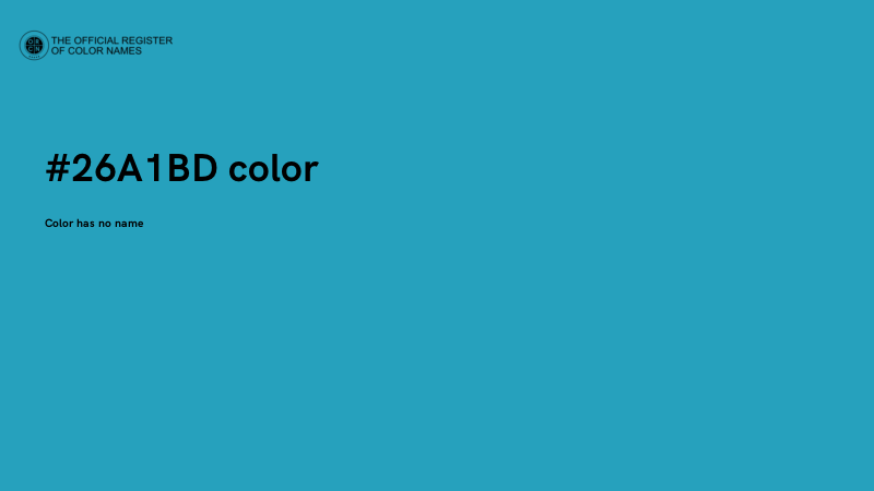 #26A1BD color image