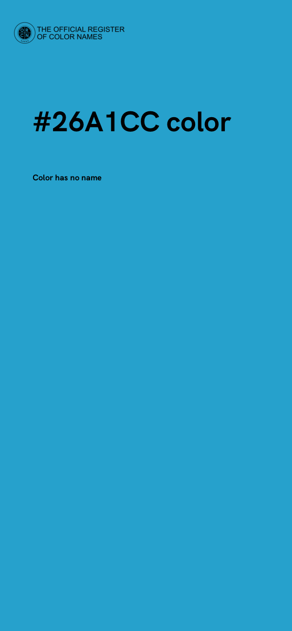 #26A1CC color image