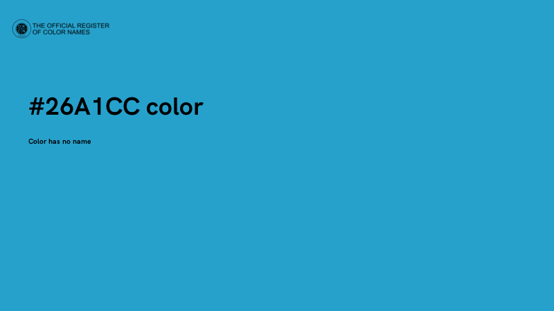 #26A1CC color image