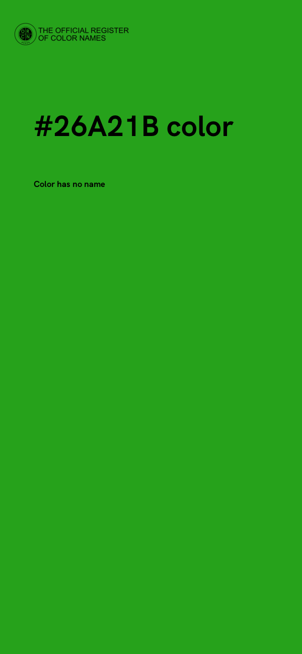#26A21B color image