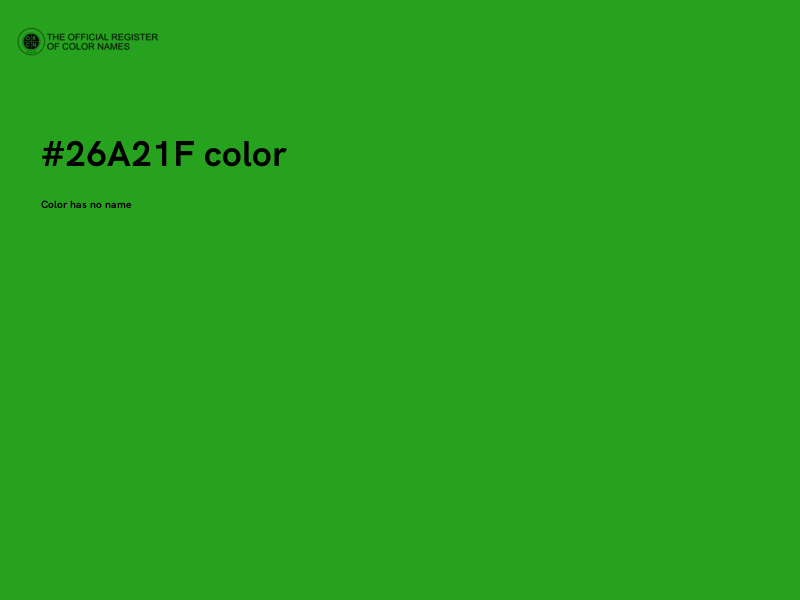 #26A21F color image