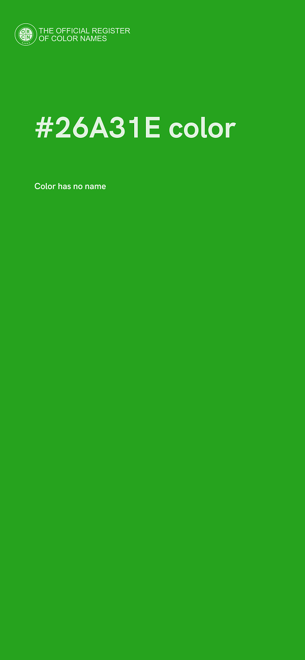 #26A31E color image