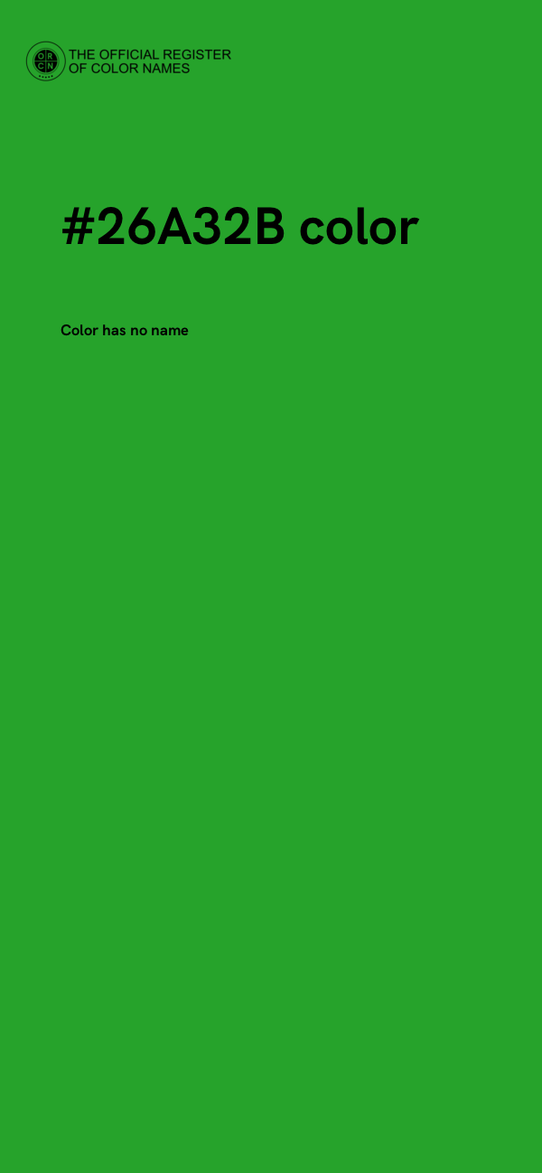 #26A32B color image