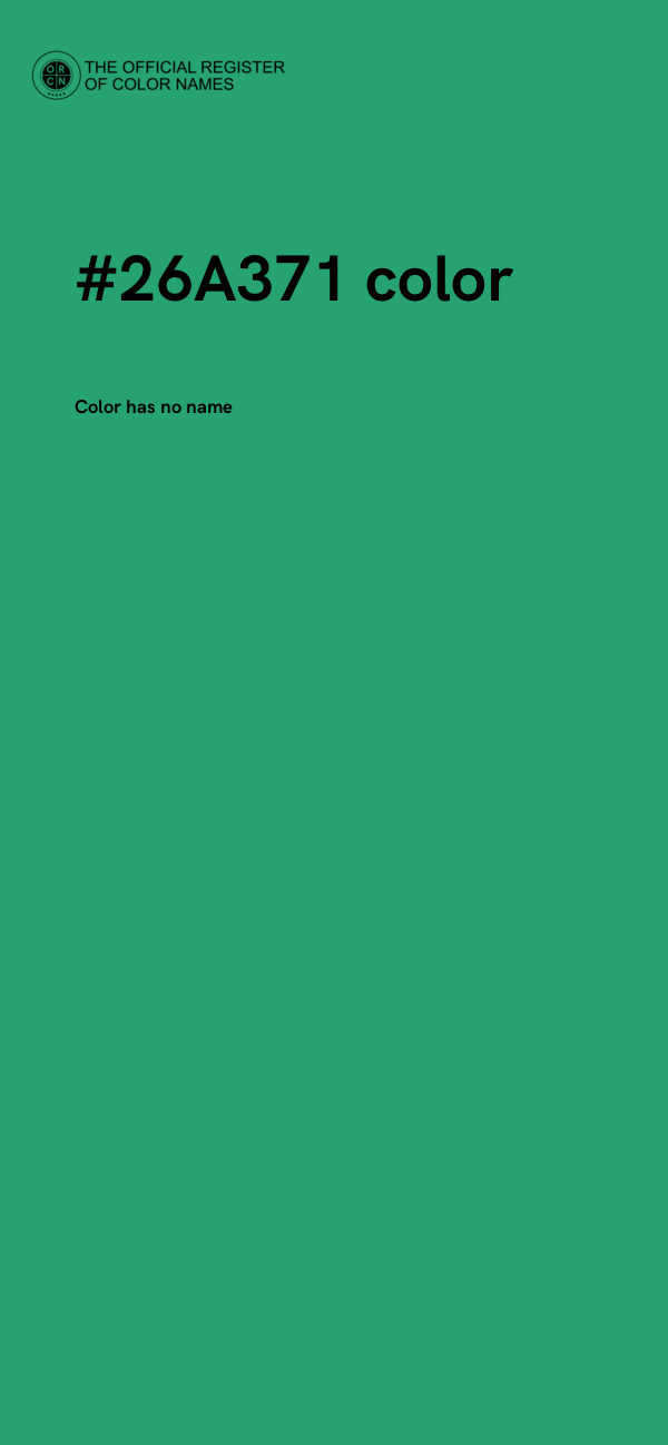 #26A371 color image
