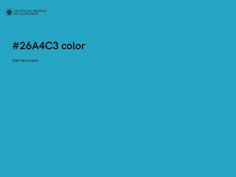 #26A4C3 color image
