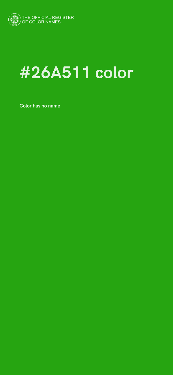 #26A511 color image