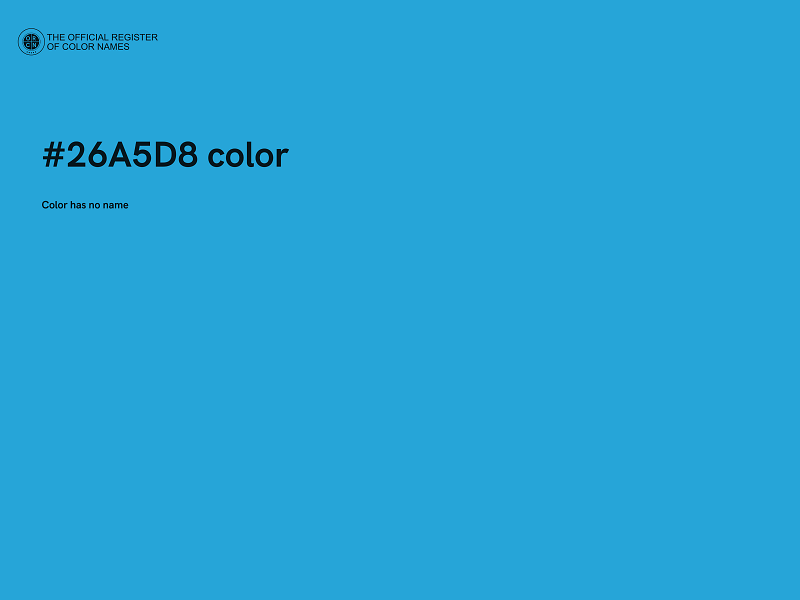 #26A5D8 color image