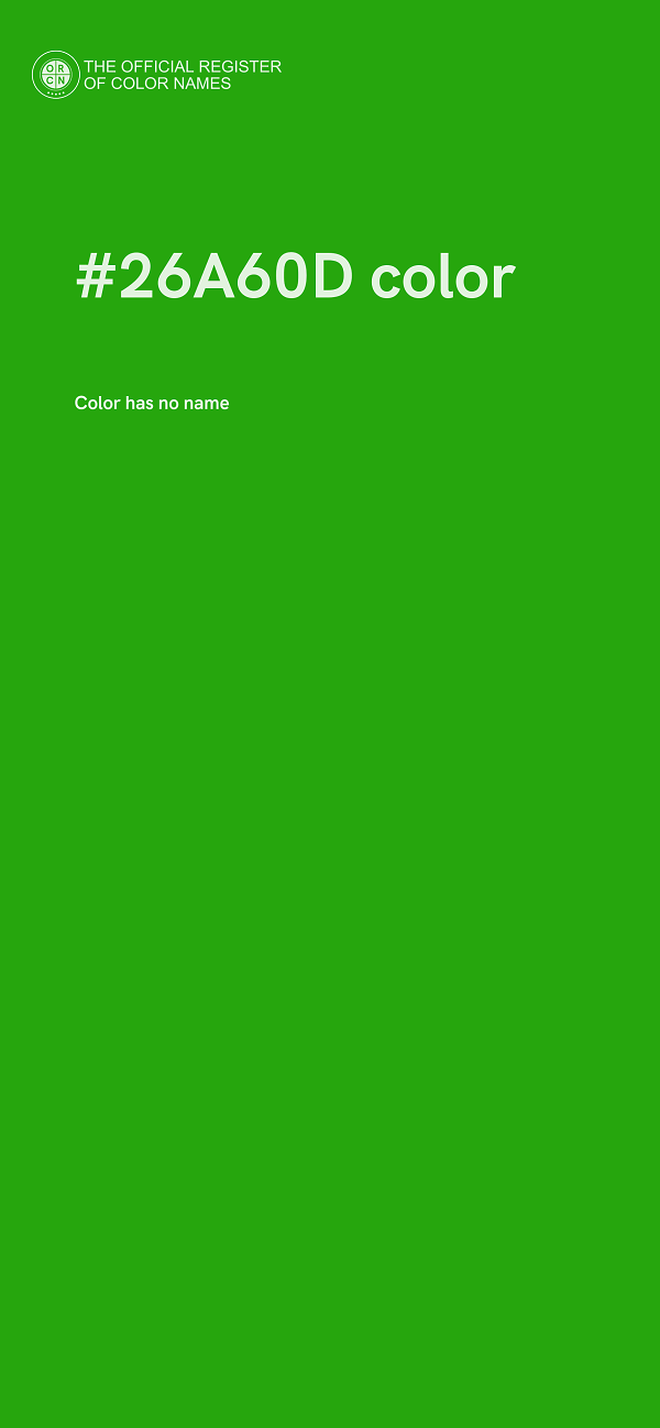 #26A60D color image