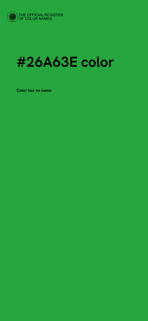 #26A63E color image