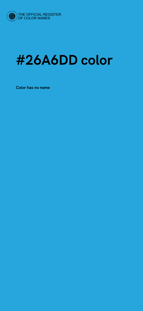 #26A6DD color image