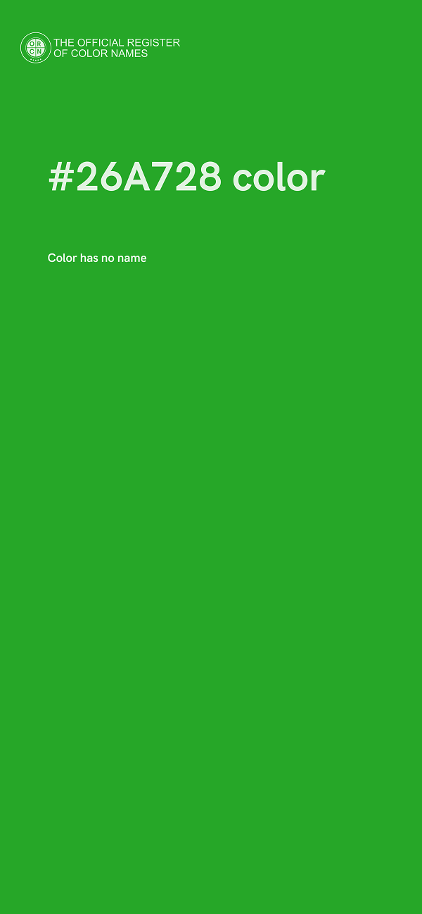#26A728 color image