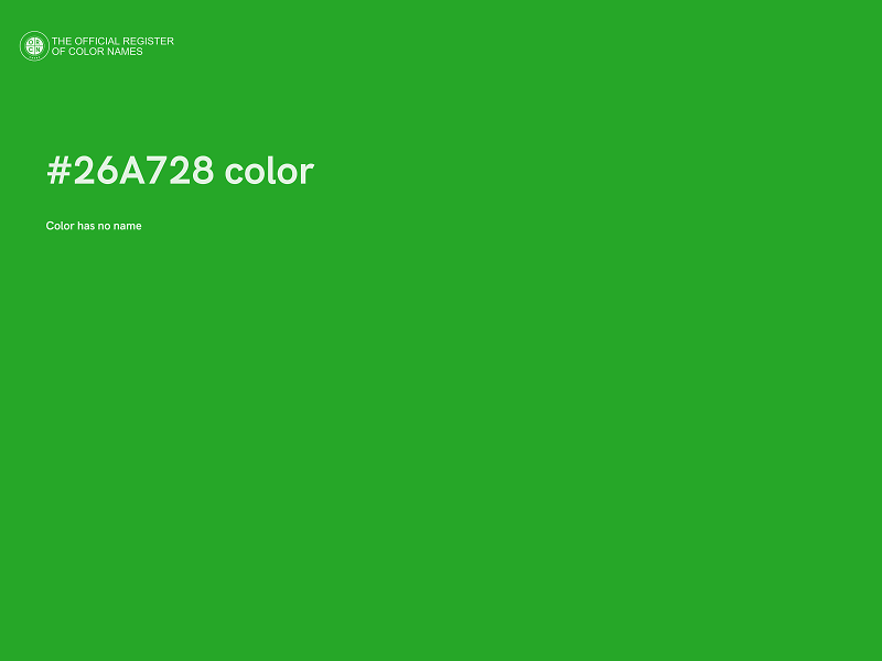 #26A728 color image