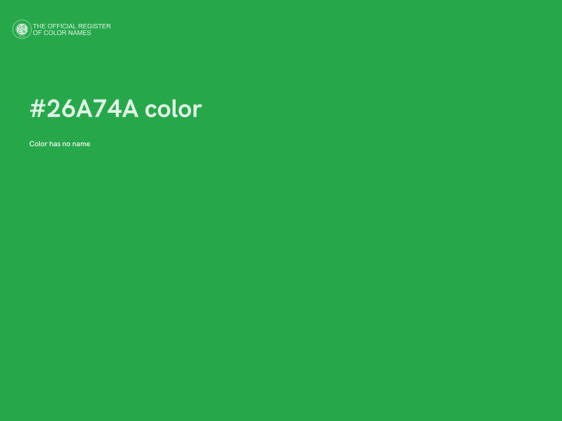 #26A74A color image