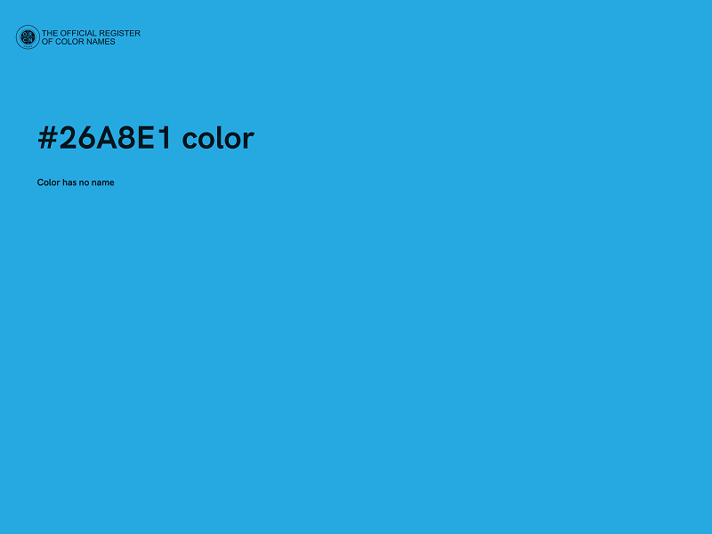 #26A8E1 color image