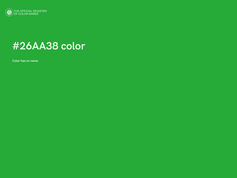 #26AA38 color image