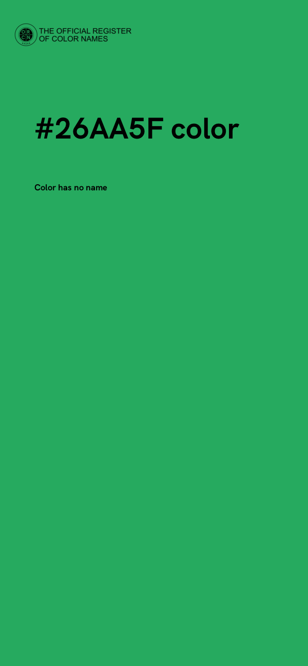 #26AA5F color image