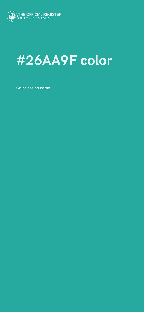 #26AA9F color image