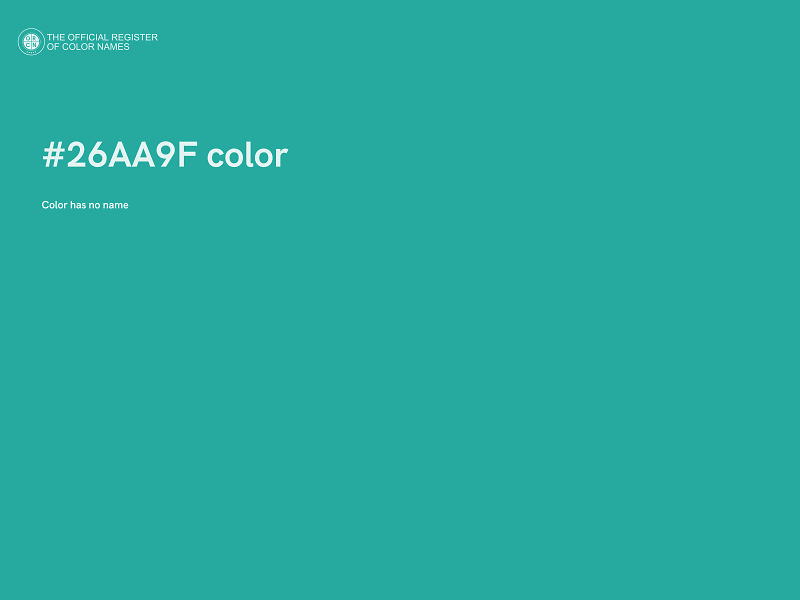 #26AA9F color image