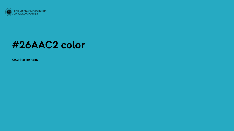 #26AAC2 color image