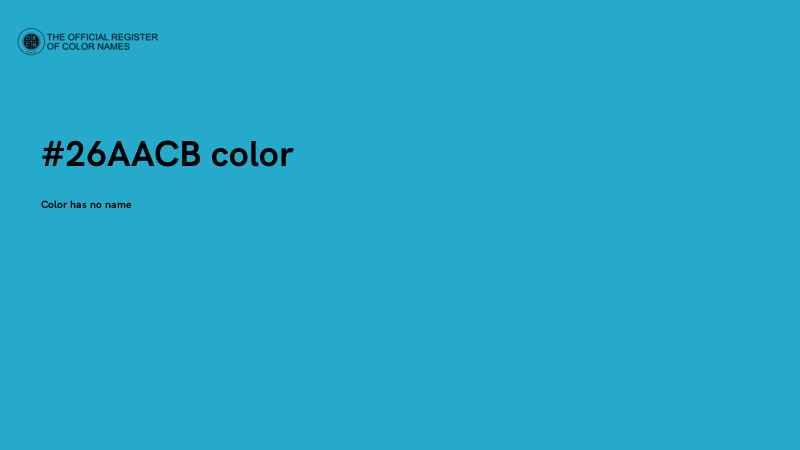 #26AACB color image