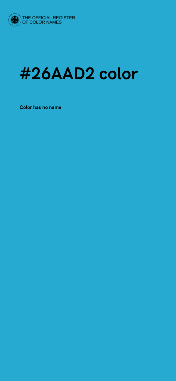 #26AAD2 color image