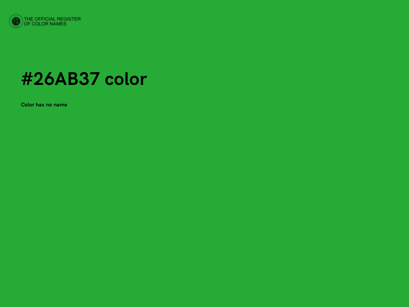 #26AB37 color image