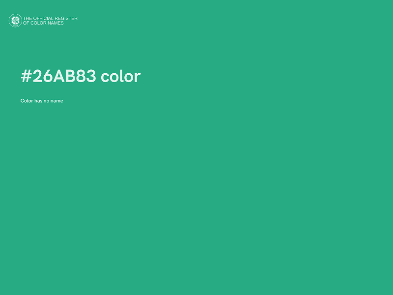 #26AB83 color image