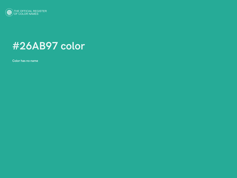 #26AB97 color image