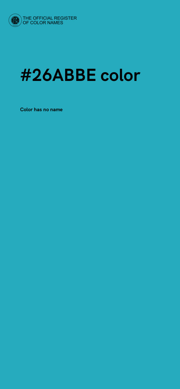#26ABBE color image
