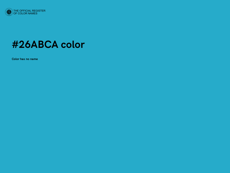 #26ABCA color image
